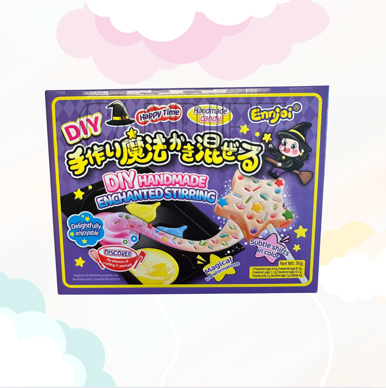 DIY Glitter Candy Star