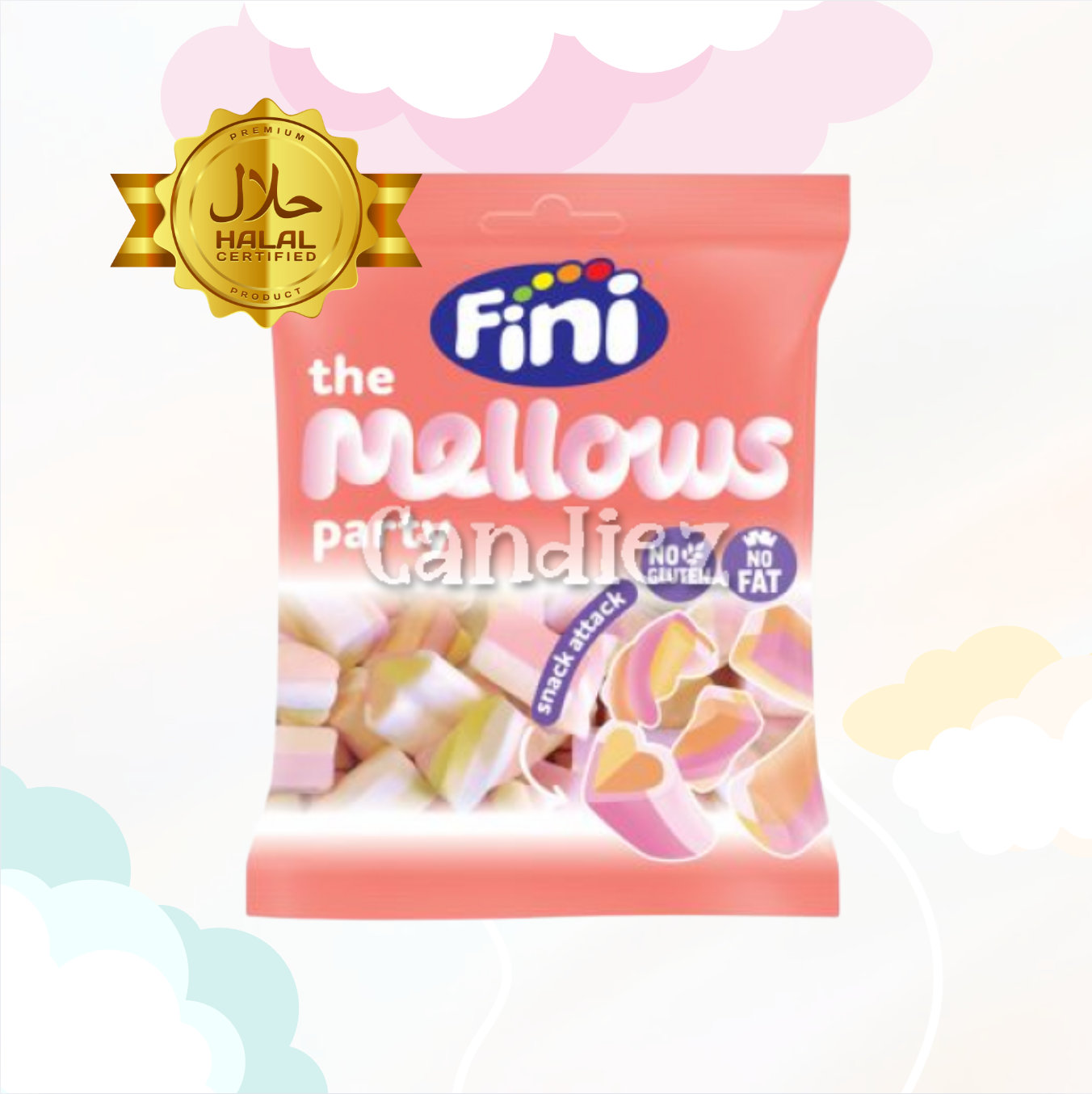 Mellows Party Mix Halal 80gr