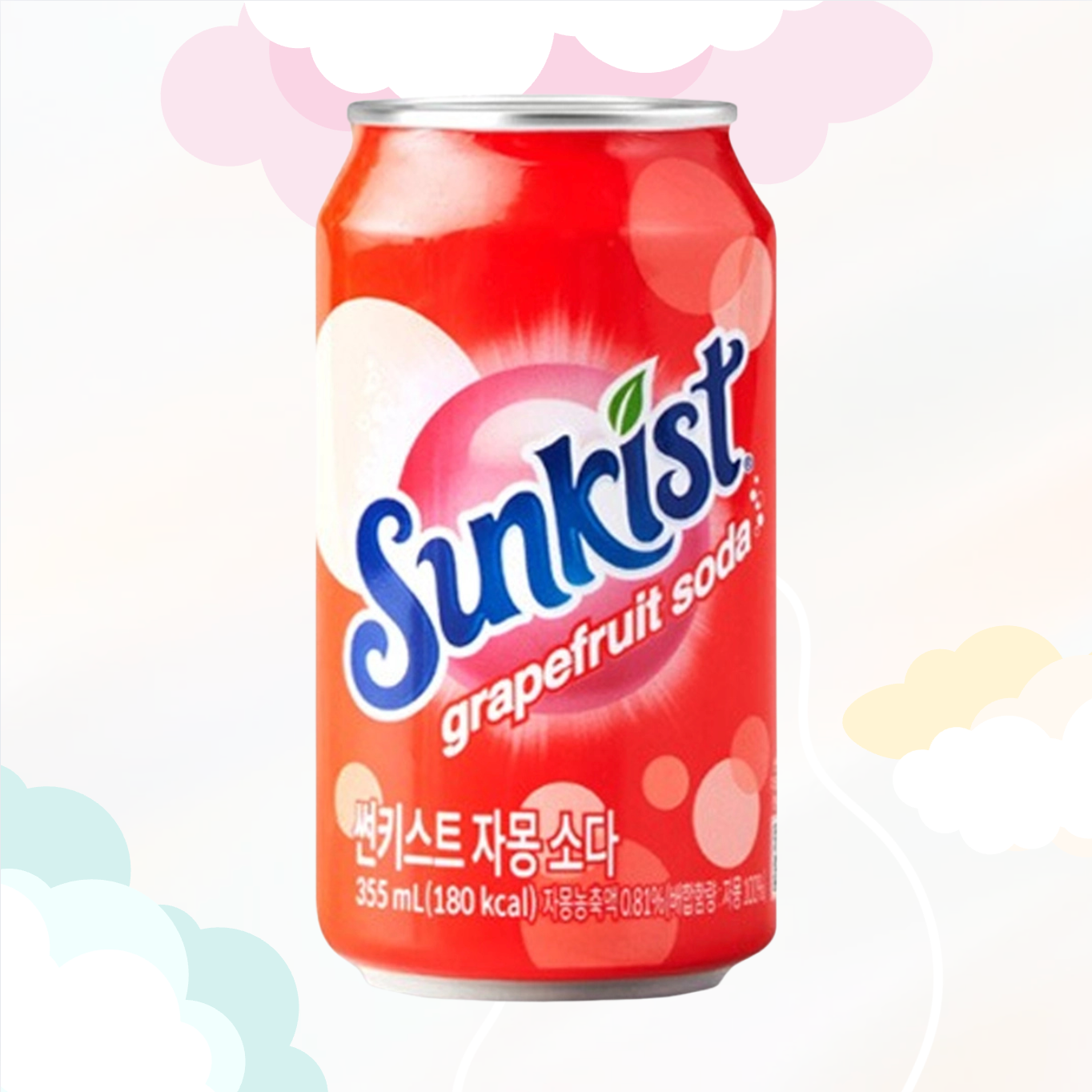 Sunkist Grapefruit Soda Korea 355ml