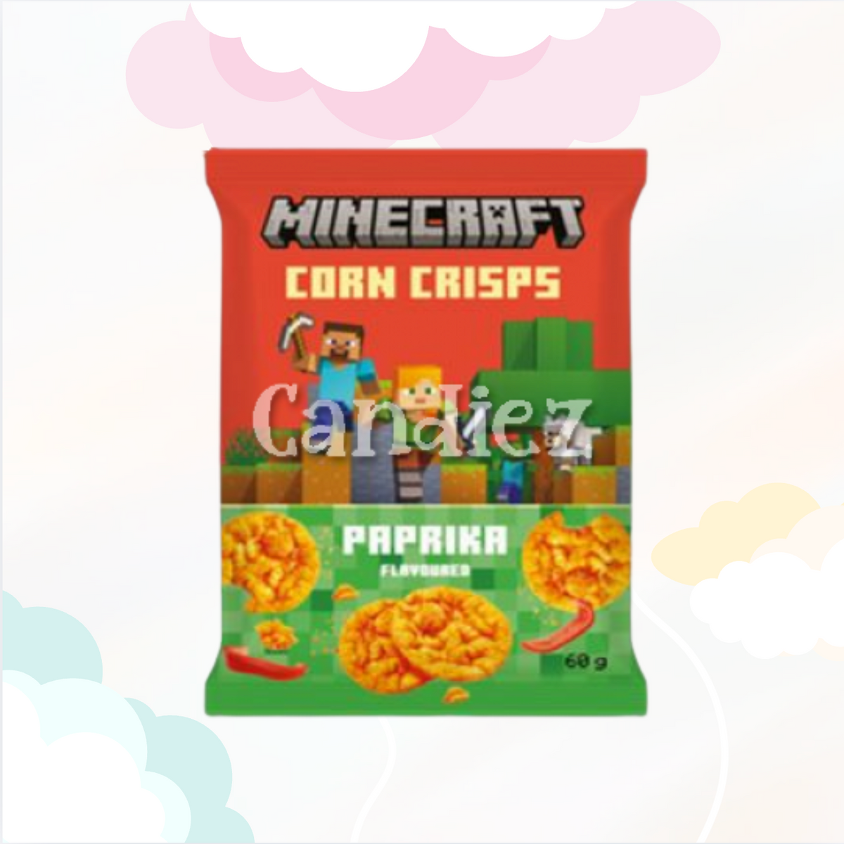 Minecraft Corn Crisps Paprika 60 gr