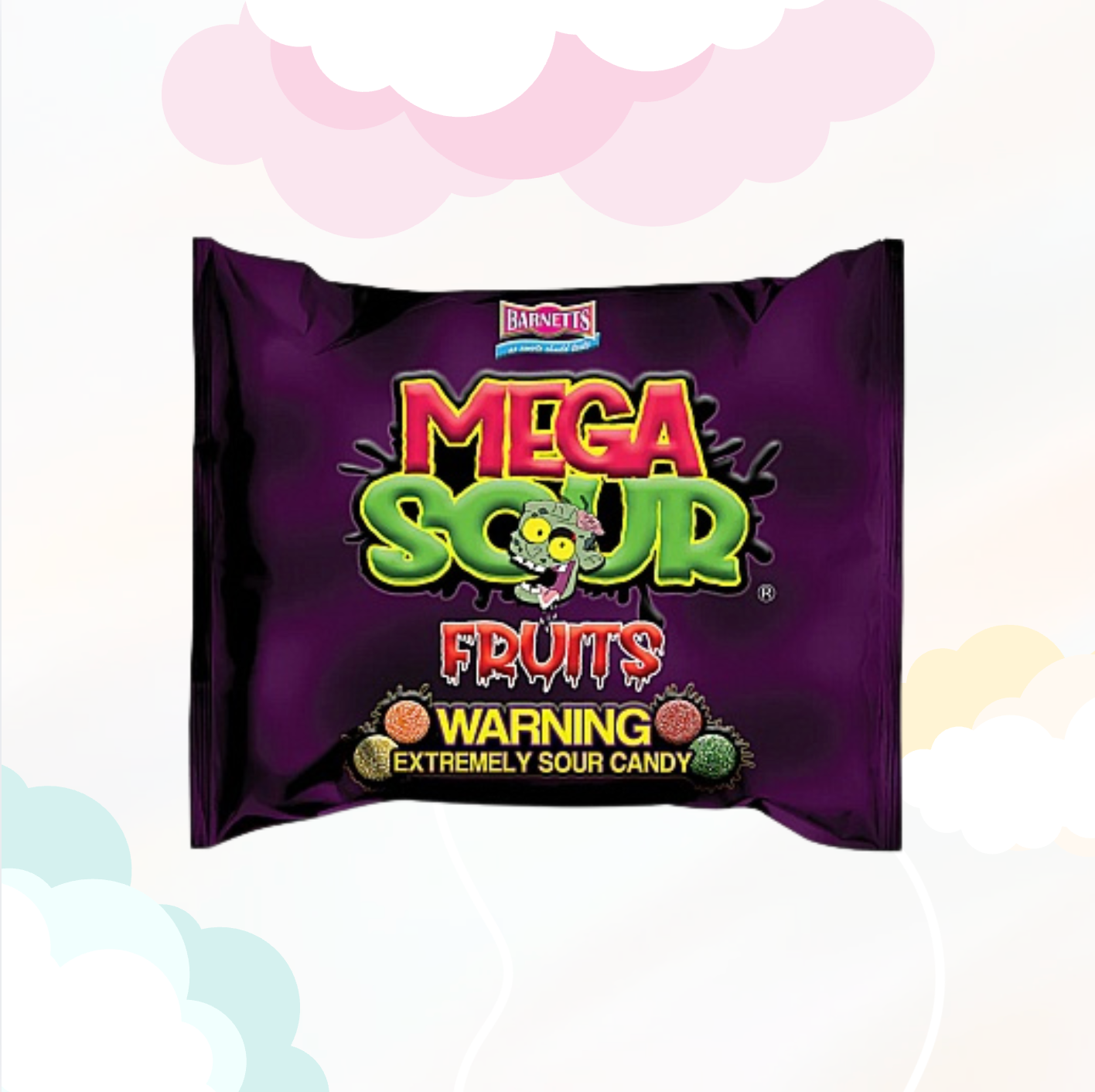 Mega Sour Fruits 104gr