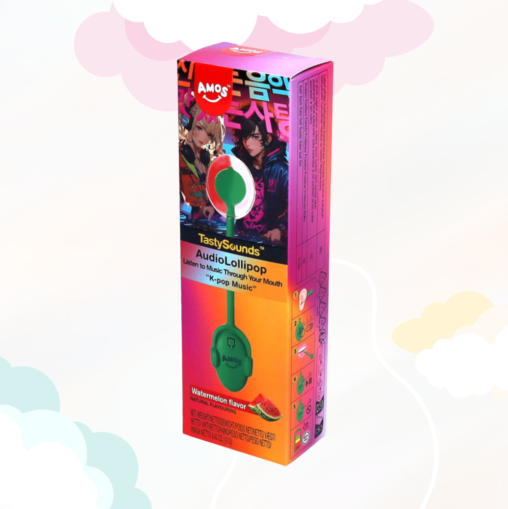 TastySounds Lollipop Watermelon Flavor with Music - K-Pop