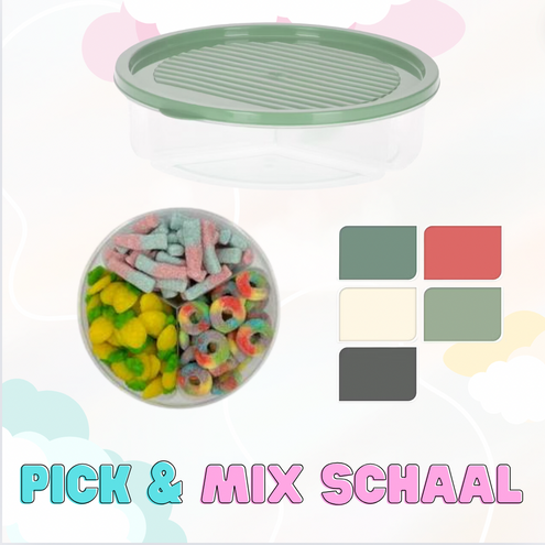 Pick & Mix 3-vaks schaal Suikervrij
