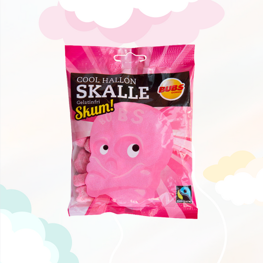 Bubs Skulls Foam Cool Raspberries 90g