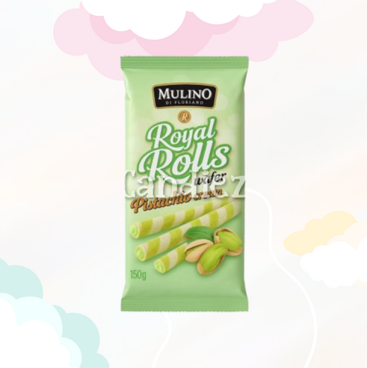 Pistache Wafer Rolls 150 gr