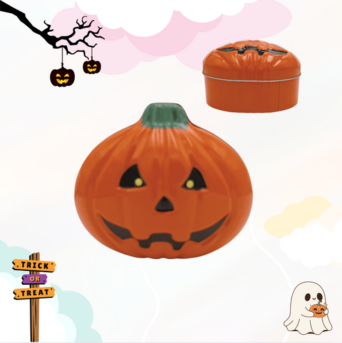 Marshmallow Halloween blik Pompoen