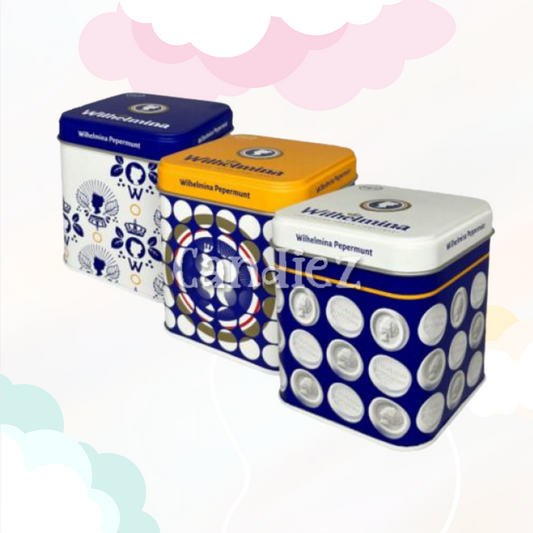 Wilhelmina Vierkant blikje 100 gr