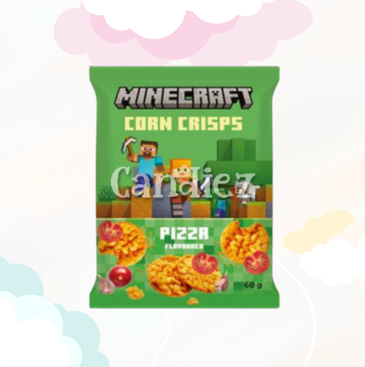 Minecraft Corn Crisps Pizza 60 gr