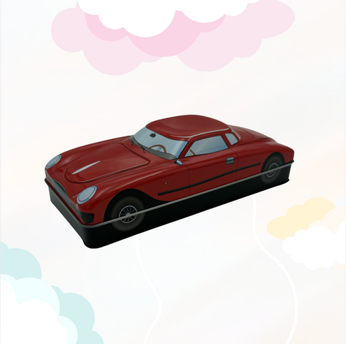 Choco blik Retro-car Rood