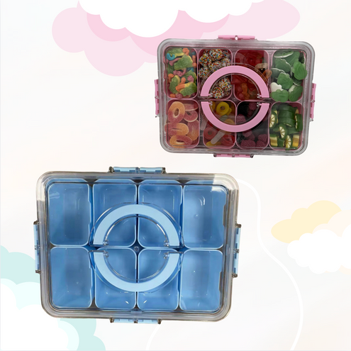 Snackbox 8vaks Blauw