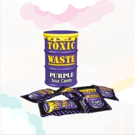 Toxic Waste Purple Sour Candy Drum