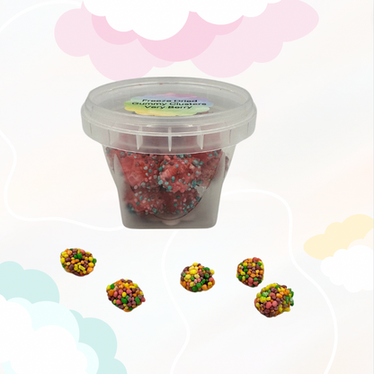 Freeze Dried Gummy clusters Very Berry