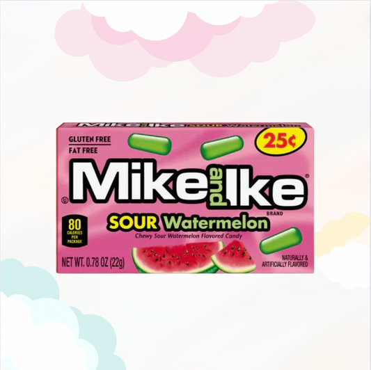 Mike & Ike Watermeloen Zuur Mini 22gr