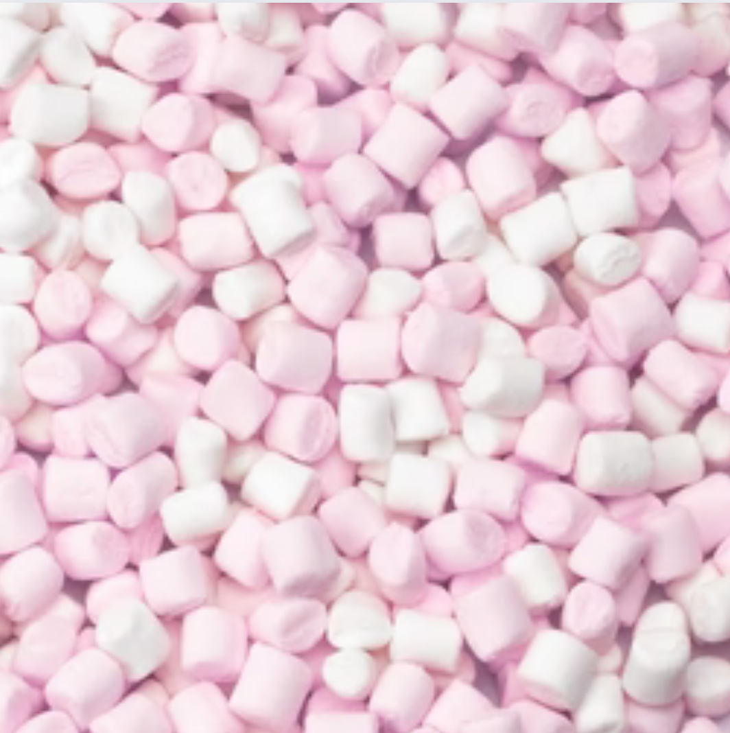 Marshmallow mini Roze/wit