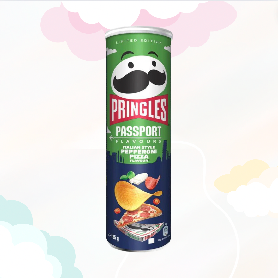 Pringles Paspoortchips Italian style Pizza Pepperoni Pizza 165gr