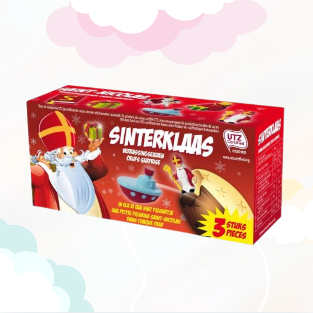 3pack Verrassing ei Sint